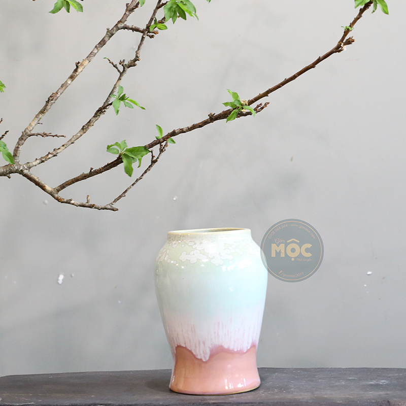 Cắm Hoa Tươi | Bóng | 4063 Bình Hoa Bốn Mùa 15x15x28 M10